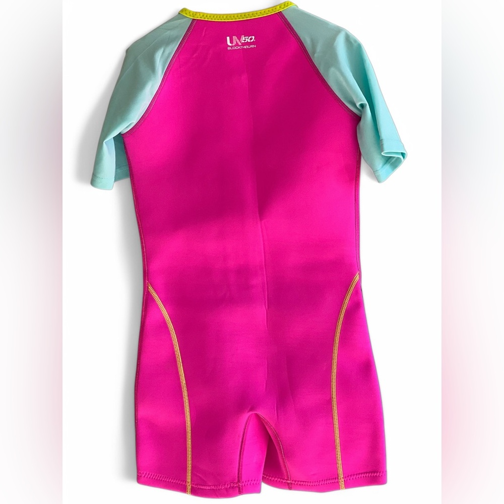 Speedo Kids UV Learn to Swim Thermal Suit Pink - Picture 9 of 10